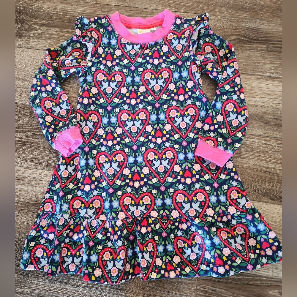 Mini Boden 6-7 Peace Dove Dress